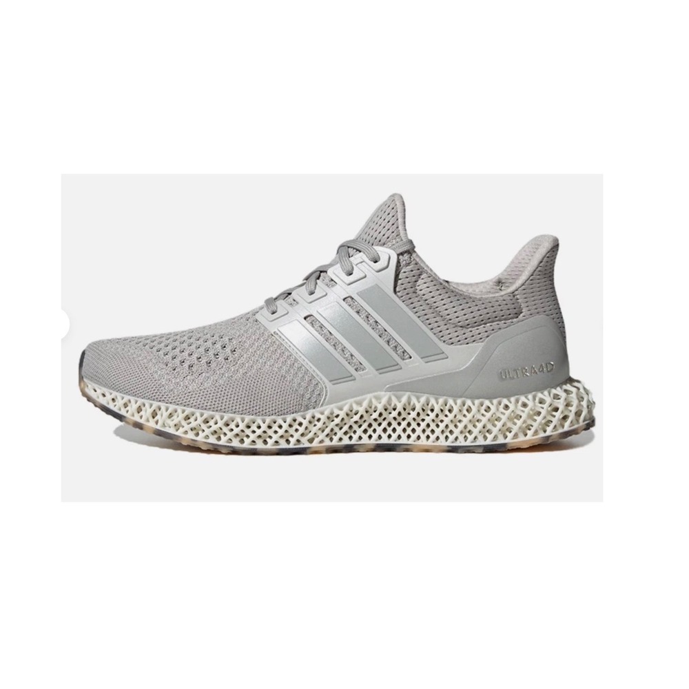 Adidas Ultra4D Grey Silver Running Shoes HP9443 Mens 9.5 Low Top Sneaker